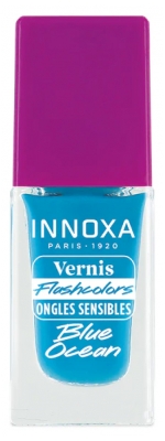 Innoxa Vernis Flashcolors pour Ongles Sensibles 8 ML - Couleur : Blue Ocean