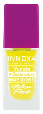 Innoxa Vernis Flashcolors pour Ongles Sensibles 8 ML - Couleur : Yellow Flash