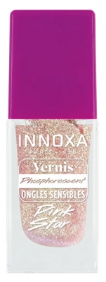 Innoxa Vernis Phosphorescent pour Ongles Sensibles 8 ML - Couleur : Pink Star