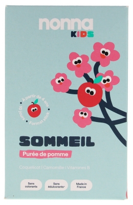 Nonna Lab Kids Sommeil Purée de Pomme 10 Sticks de 28 g