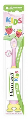 Fluocaril Brosse à Dents Kids Extra-Souple de 2 à 6 Ans - Couleur : Rose et Jaune