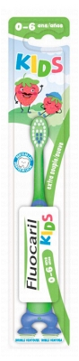 Fluocaril Brosse à Dents Kids Extra-Souple de 2 à 6 Ans - Couleur : Vert et Bleu