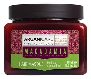 Arganicare Masque Hydratant Réparateur Cheveux Secs & Abîmés Macadamia