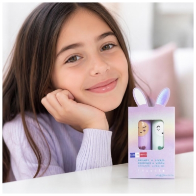 Inuwet Duo Baumes à Lèvres Parfumés Pomme & Guimauve 2 x 3,5 Grammes