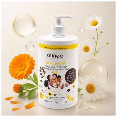 Aunéa Gel Lavant Visage et Corps 750 ML
