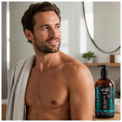 MKL Green Nature Men Gel Douche Surgras Tonic de 1 Litre