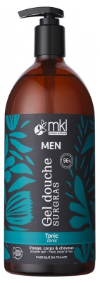 MKL Green Nature Men Gel Douche Surgras Tonic de 1 Litre