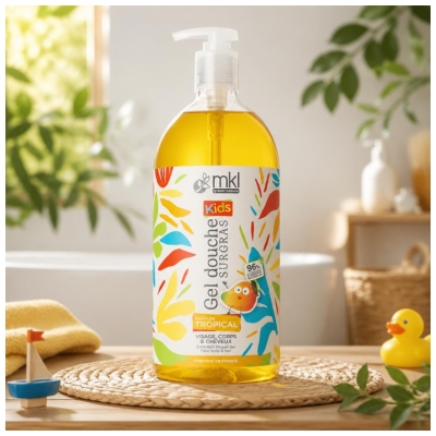 MKL Green Nature Kids Gel Douche Surgras Tropical de 1 Litre