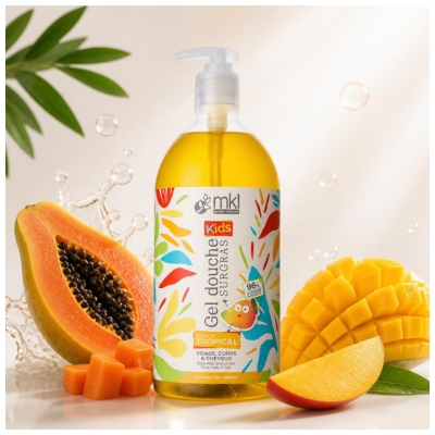 MKL Green Nature Kids Gel Douche Surgras Tropical de 1 Litre