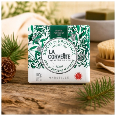 La Corvette Savon de Provence Sapin 100 Grammes