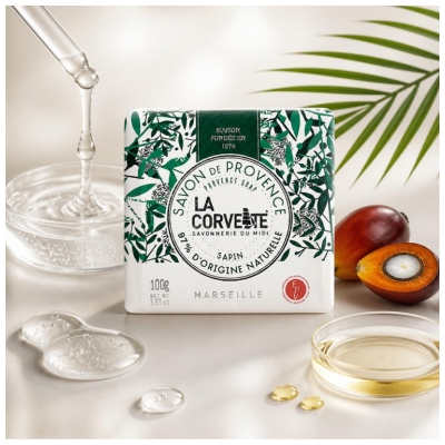 La Corvette Savon de Provence Sapin 100 Grammes