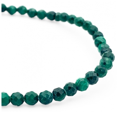 Natura Square Bracelet Facettes Malachite 1 Unité