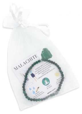 Natura Square Bracelet Facettes Malachite 1 Unité