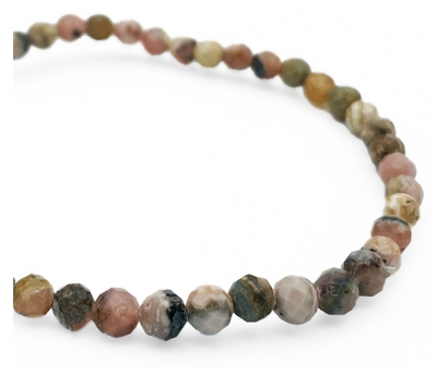 Natura Square Bracelet Facettes Rhodochrosite 1 Unité