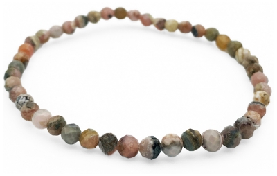 Natura Square Bracelet Facettes Rhodochrosite 1 Unité