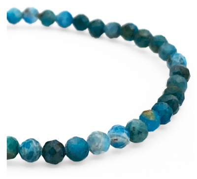 Natura Square Bracelet Facettes Apatite Bleue 1 Unité