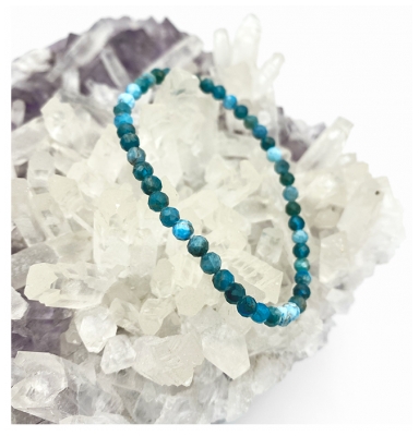 Natura Square Bracelet Facettes Apatite Bleue 1 Unité