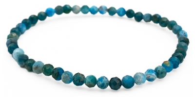Natura Square Bracelet Facettes Apatite Bleue 1 Unité
