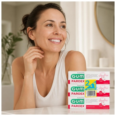 GUM Paroex Gel Dentifrice 0,12% 3x75 ml