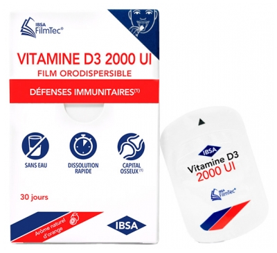 IBSA Vitamine D3 2000 UI 30 Unités Orodispersibles