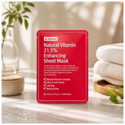 By Wishtrend Masque pour le Visage Vitamines Naturelles 21,5% 23 ml