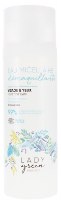 Lady Green Eau Micellaire Démaquillante Yeux et Visage Bio 200 ml