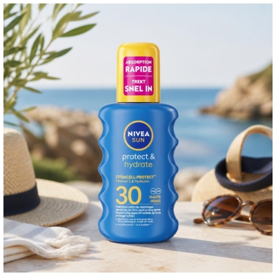 Nivea Sun Protect & Hydrate Lait Solaire Spray SPF 30 Corps 200 ML