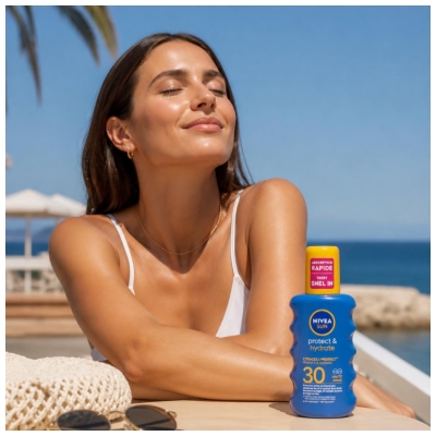 Nivea Sun Protect & Hydrate Lait Solaire Spray SPF 30 Corps 200 ML