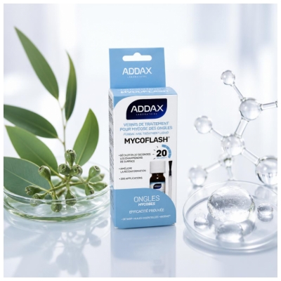 Addax Mycoflash Vernis Traitement Mycose des Ongles Mains et Pieds 5 ML