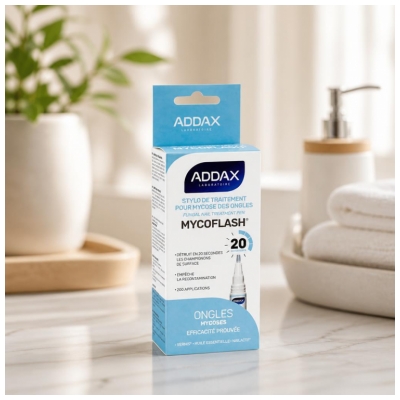 Addax Mycoflash Stylo Traitement Mycose des Ongles Mains et Pieds 4 ML