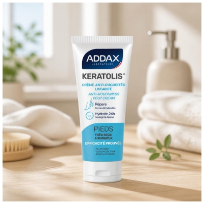 Addax Keratolis Crème Anti-Rugosités Lissante Pieds Très Secs 50 ML