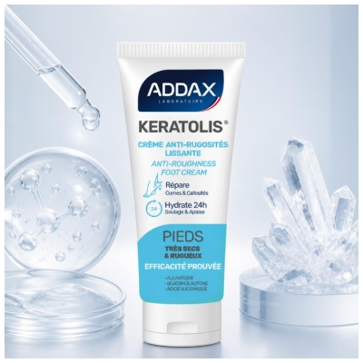 Addax Keratolis Crème Anti-Rugosités Lissante Pieds Très Secs 50 ML
