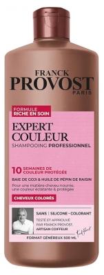 Franck Provost Expert Couleur Shampooing Cheveux Colorés Baie de Goji & Pépin de Raisin 500 ml