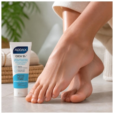 Addax Cica+ B5 Crème Réparatrice Intense Hydratante Pieds Secs 50 ML