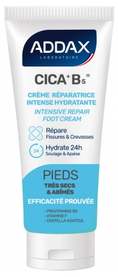 Addax Cica+ B5 Crème Réparatrice Intense Hydratante Pieds Secs 50 ML