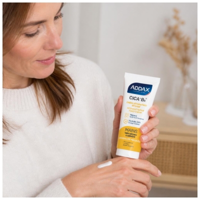 Addax Cica+ B5 Crème Réparatrice Intense Mains Très Sèches 50 ML