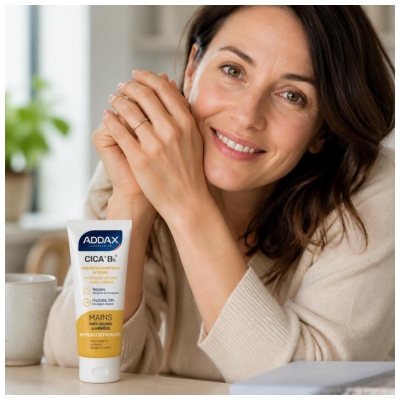 Addax Cica+ B5 Crème Réparatrice Intense Mains Très Sèches 50 ML