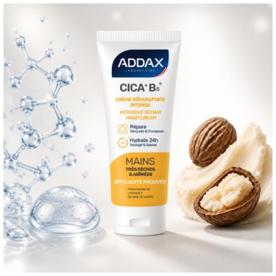 Addax Cica+ B5 Crème Réparatrice Intense Mains Très Sèches 50 ML
