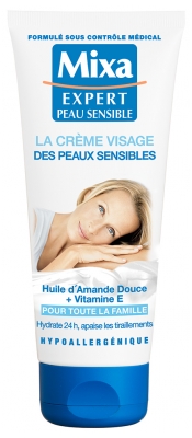 Mixa Crème Visage Hydratante Des Peaux Sensibles 100 ml