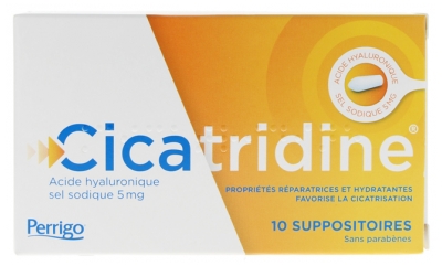 Cicatridine - 10 Suppositoires Favorisant la Cicatrisation à l'Acide Hyaluronique