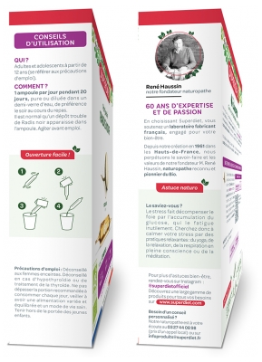 Superdiet Pur Jus Radis Noir Bio 20 Unités