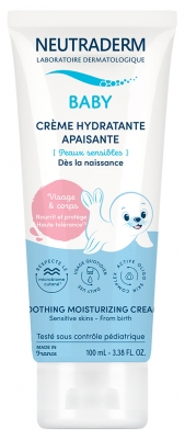 Neutraderm Baby Crème Hydratante Apaisante Peaux Sensibles 100 ml