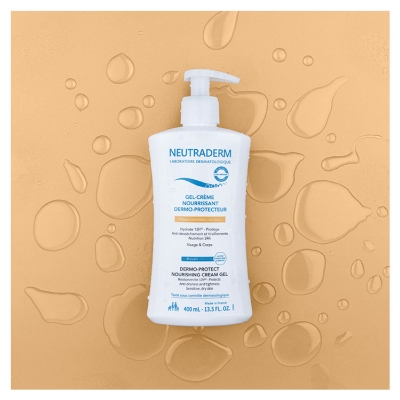 Neutraderm Gel-Crème Nourrissant Dermo-Protecteur Peaux Sensibles et Sèches 400 ml