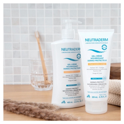 Neutraderm Gel-Crème Nourrissant Dermo-Protecteur Peaux Sensibles et Sèches 400 ml