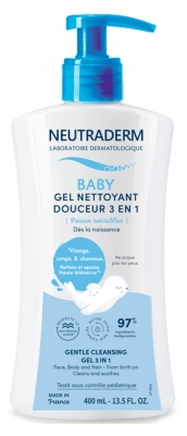 Neutraderm Gel Nettoyant Douceur 3En1 Fl400Ml