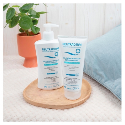 Neutraderm Gel-Crème Hydratant Dermo-Apaisant Peaux Sensibles et Réactives 400 ml