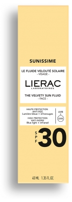 Lierac Sunissime Le Fluide Velouté Solaire Visage Anti-Âge SPF30 40 ml