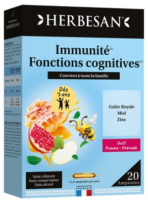 Herbesan Immunité Fonctions Cognitives 20 Unités