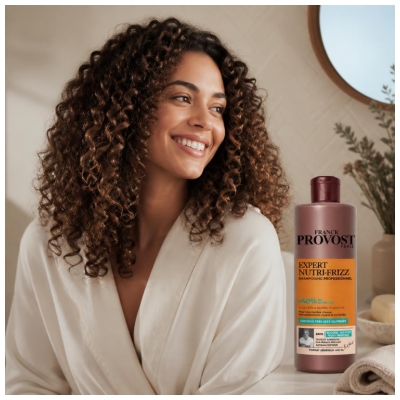 Franck Provost Expert Nutri-Frizz Shampoing Cheveux Très Secs ou Frisés Aloé Vera et Beurre de Mangue 400 ml
