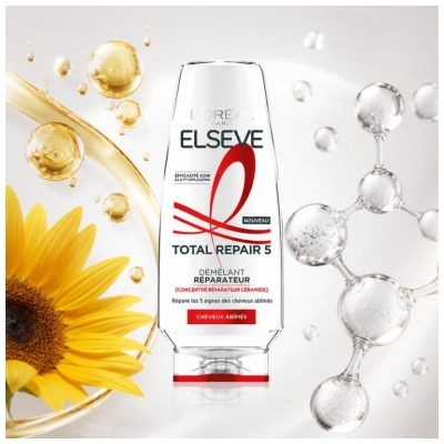 L'Oréal Paris Elseve Total Repair 5 Démêlant Réparateur Cheveux Abîmés 250 ml